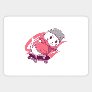 Cat with skateboard Sticker